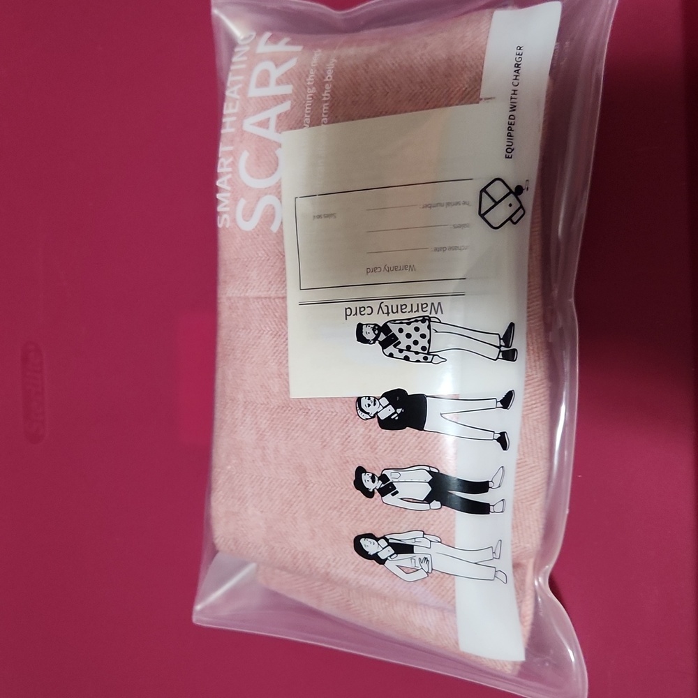 Smart Heating Scarf - Pink
